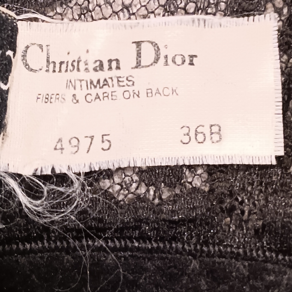 Vintage Dior Black Lace Bustier with Sweetheart Neckline - Picture 4 of 4